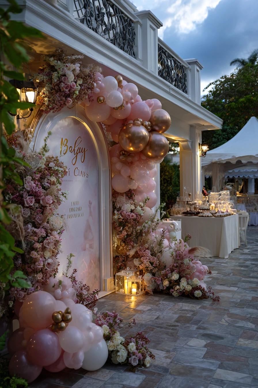 Elegant "Baby Clats" Archway