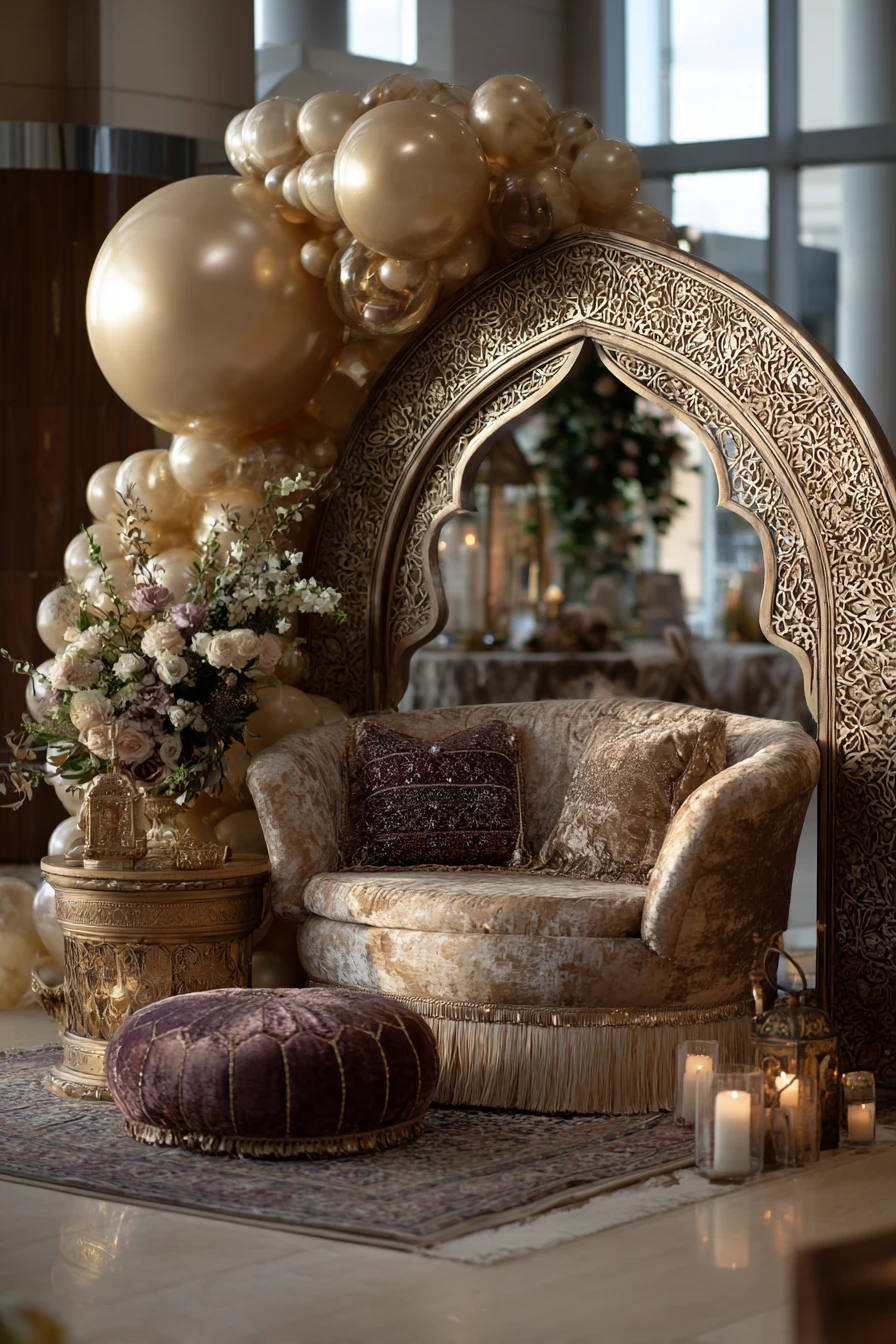 Regal Gold & Purple Nook