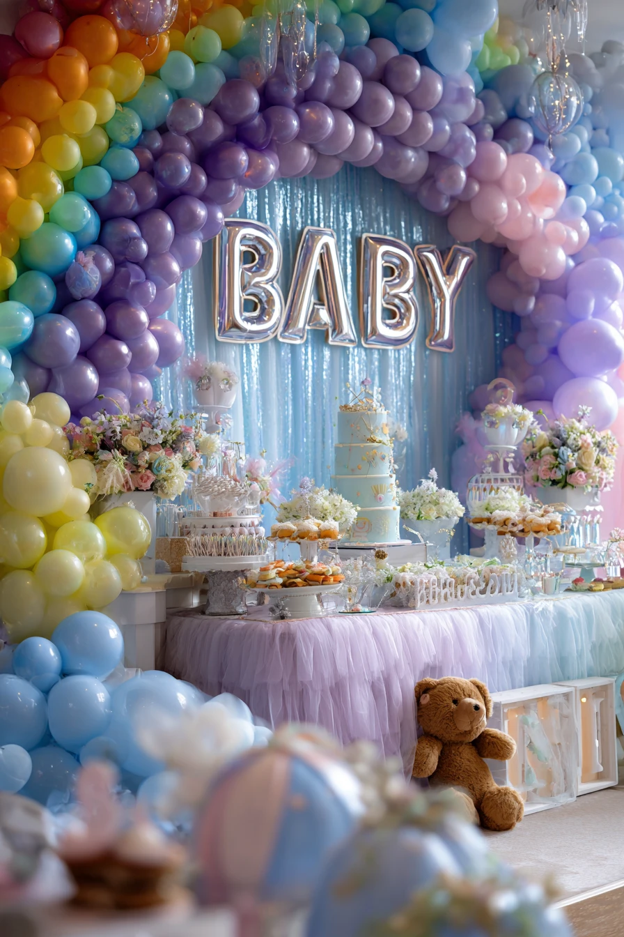 Pastel Rainbow & Sequin Sparkle