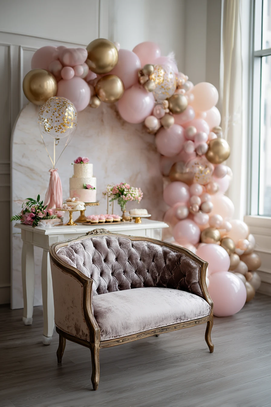 Elegant Pink & Gold Patisserie