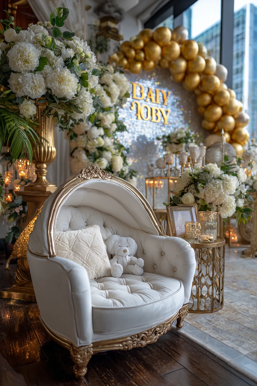 Gold & White "Baby Toby"