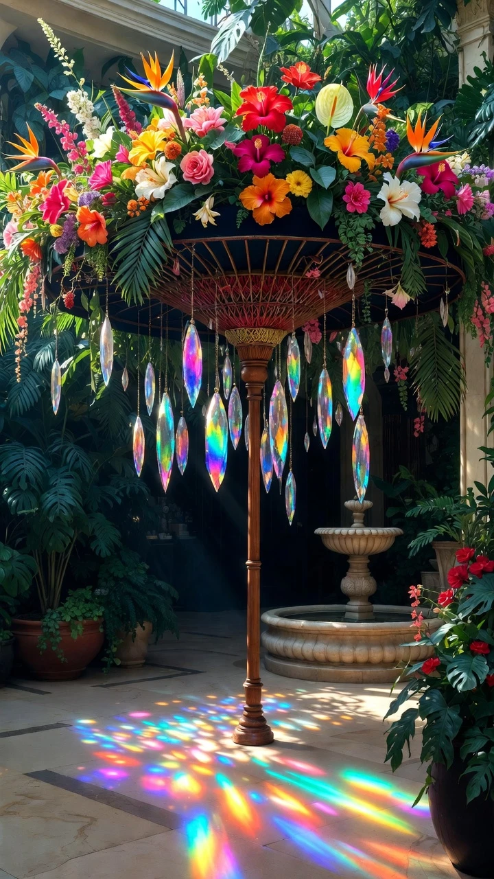 Rainbow Light Tropical Umbrella