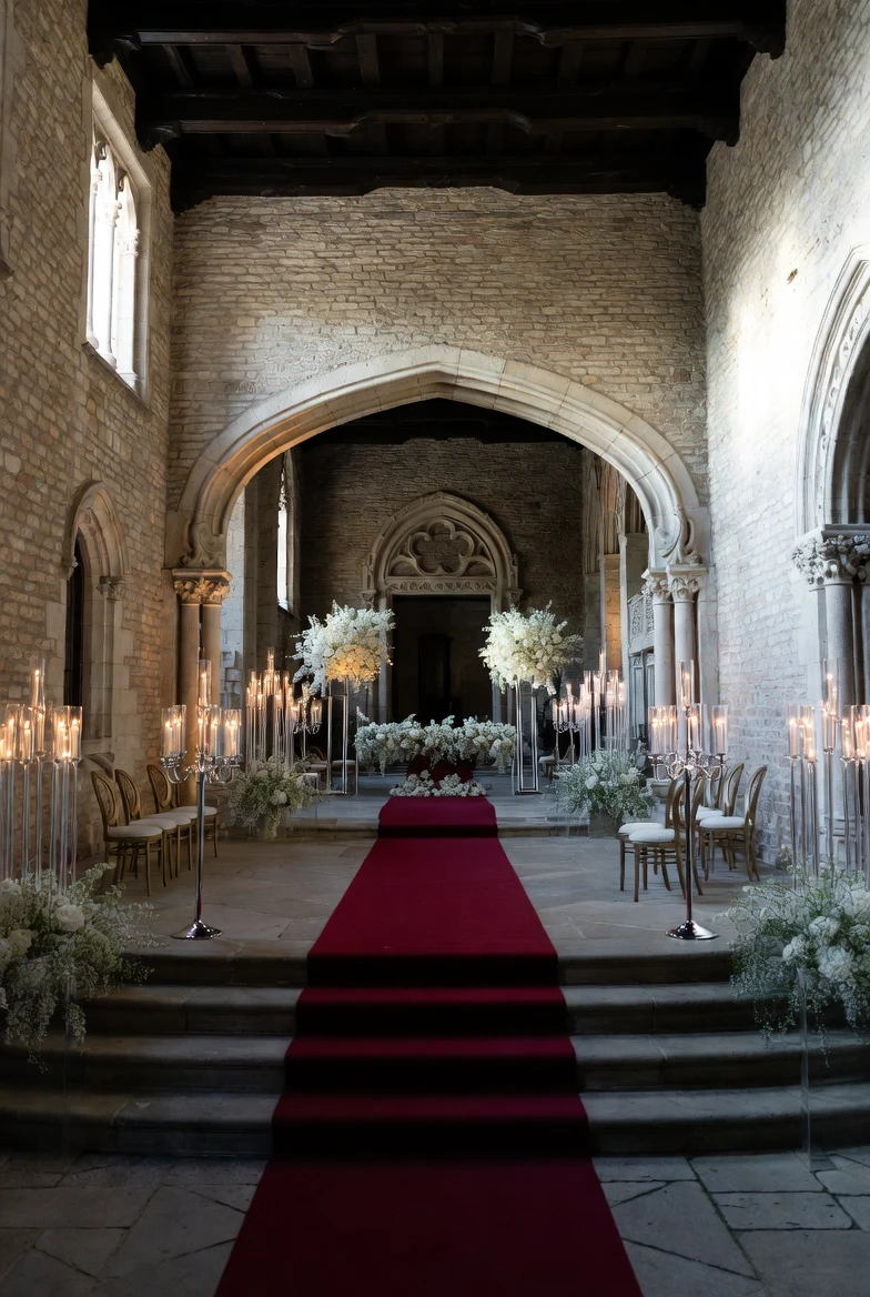 Classic Church Ceremony with Candelabras