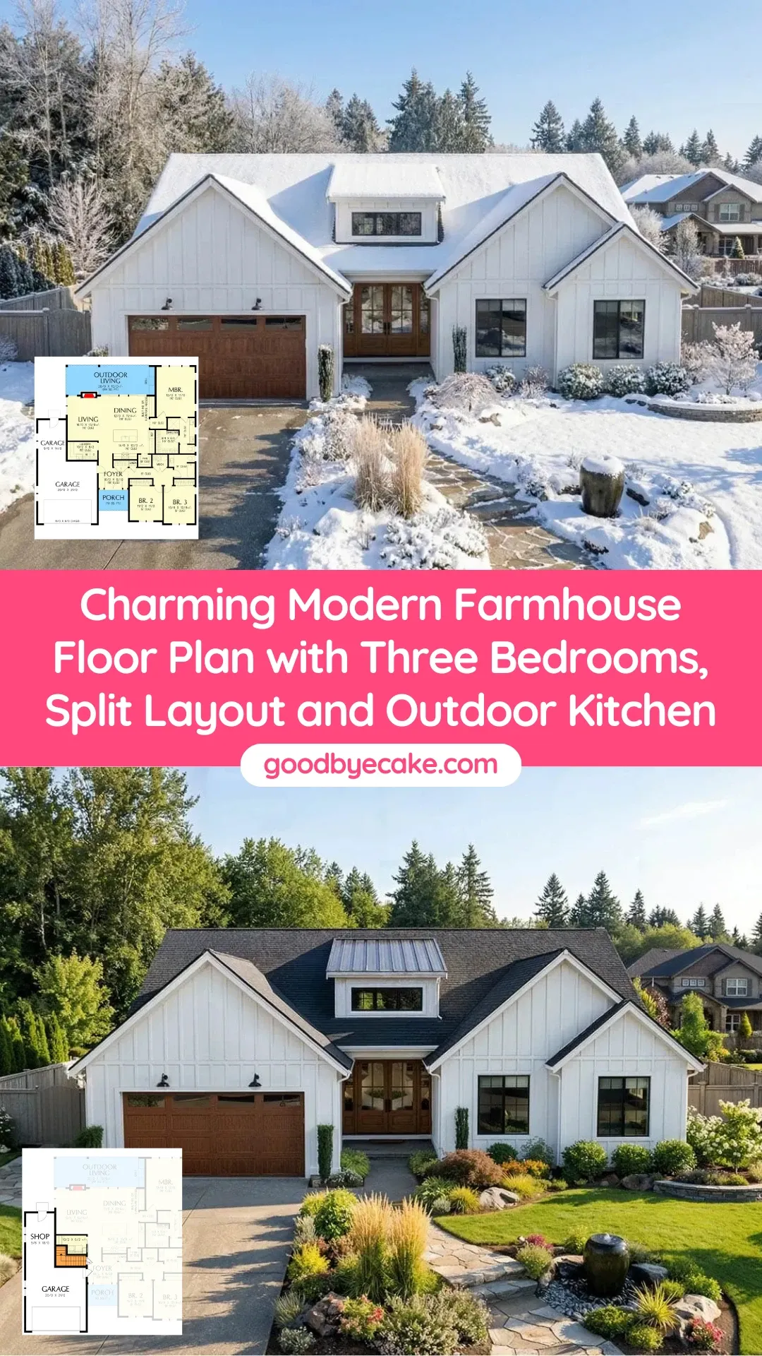 The Complete Package: Stylish 3-Bed Farmhouse with Floor Plans