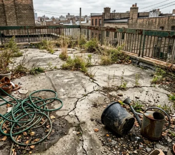 Before the Makeover: The Raw Potential of a Neglected Rooftop