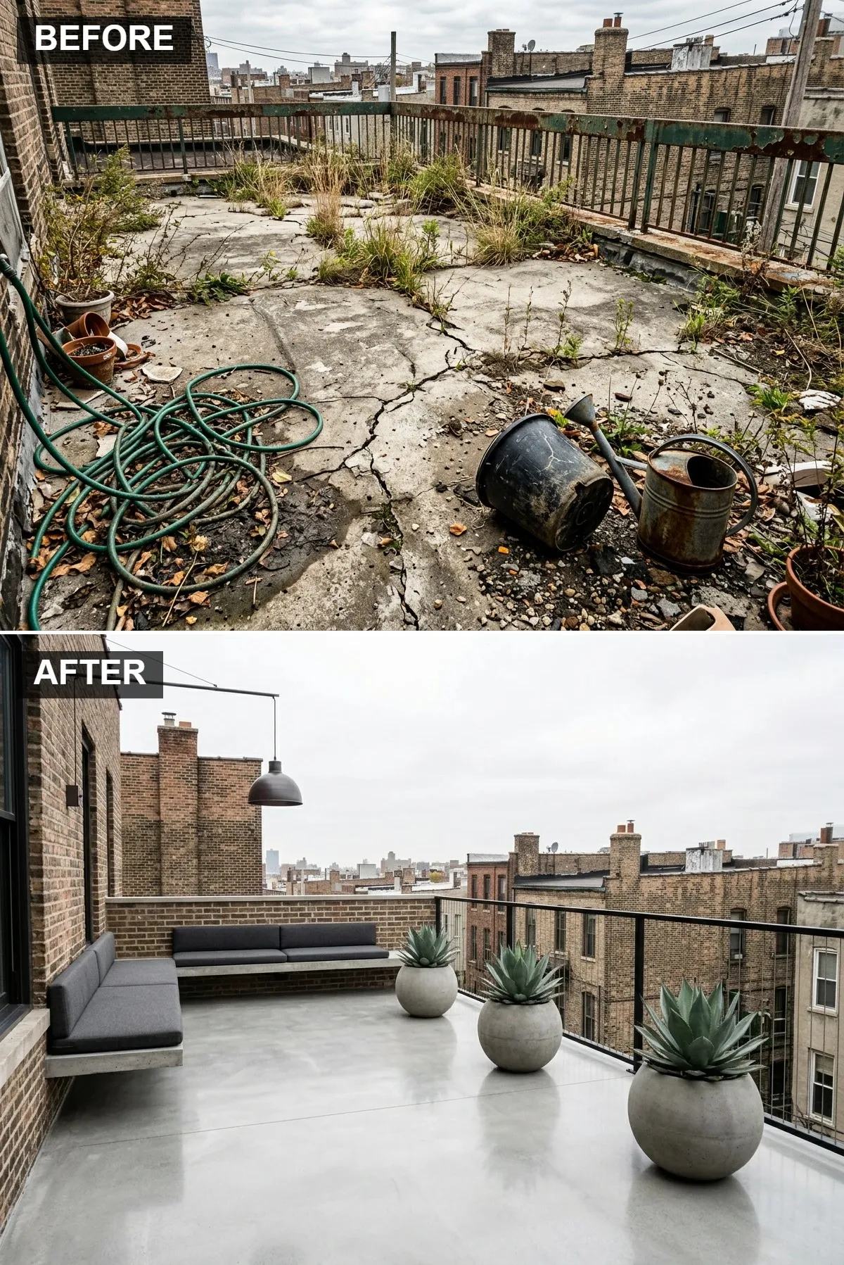 Minimalist Concrete & Agave Retreat