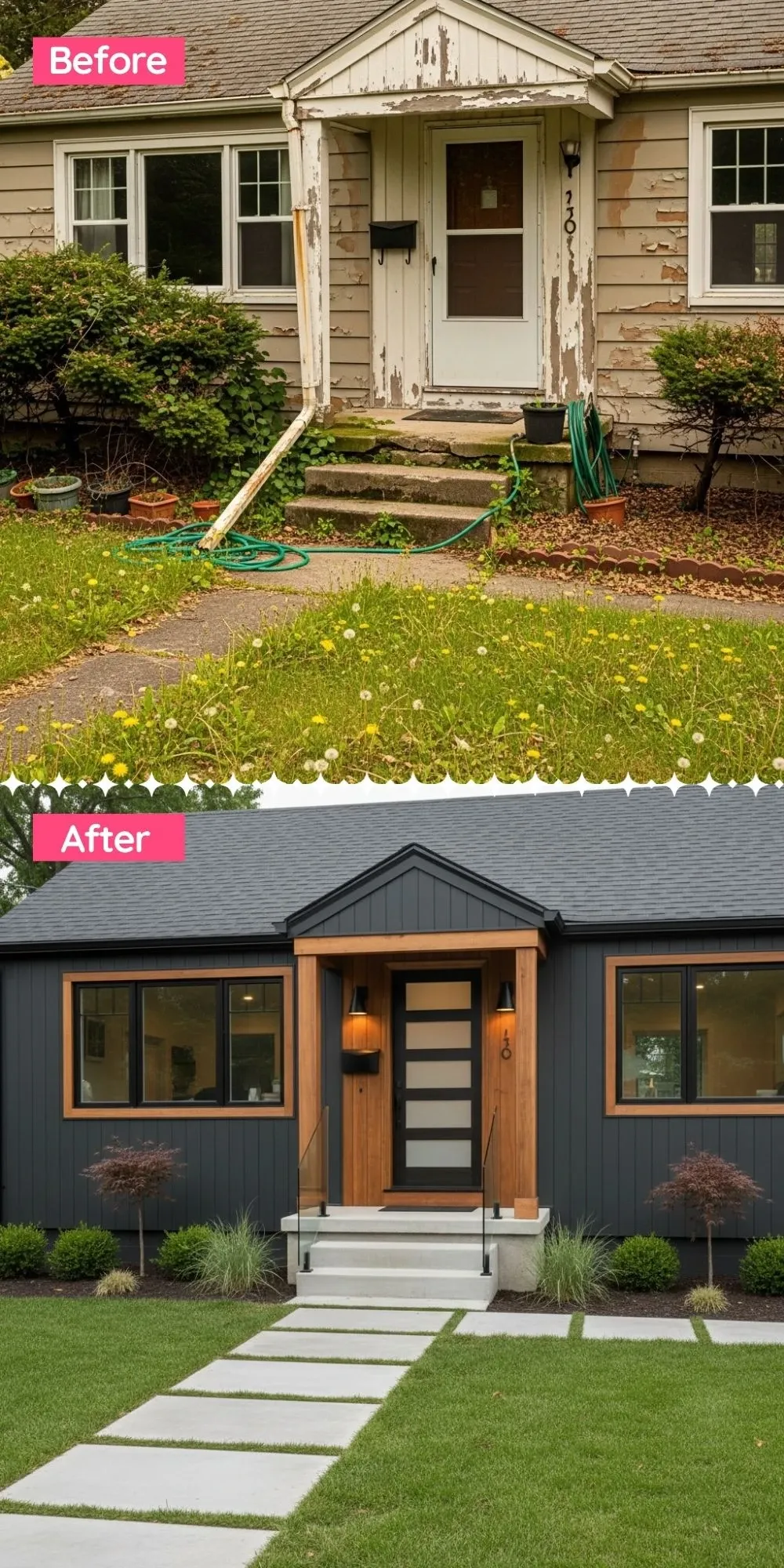 Sophisticated Dark Wood & Glass