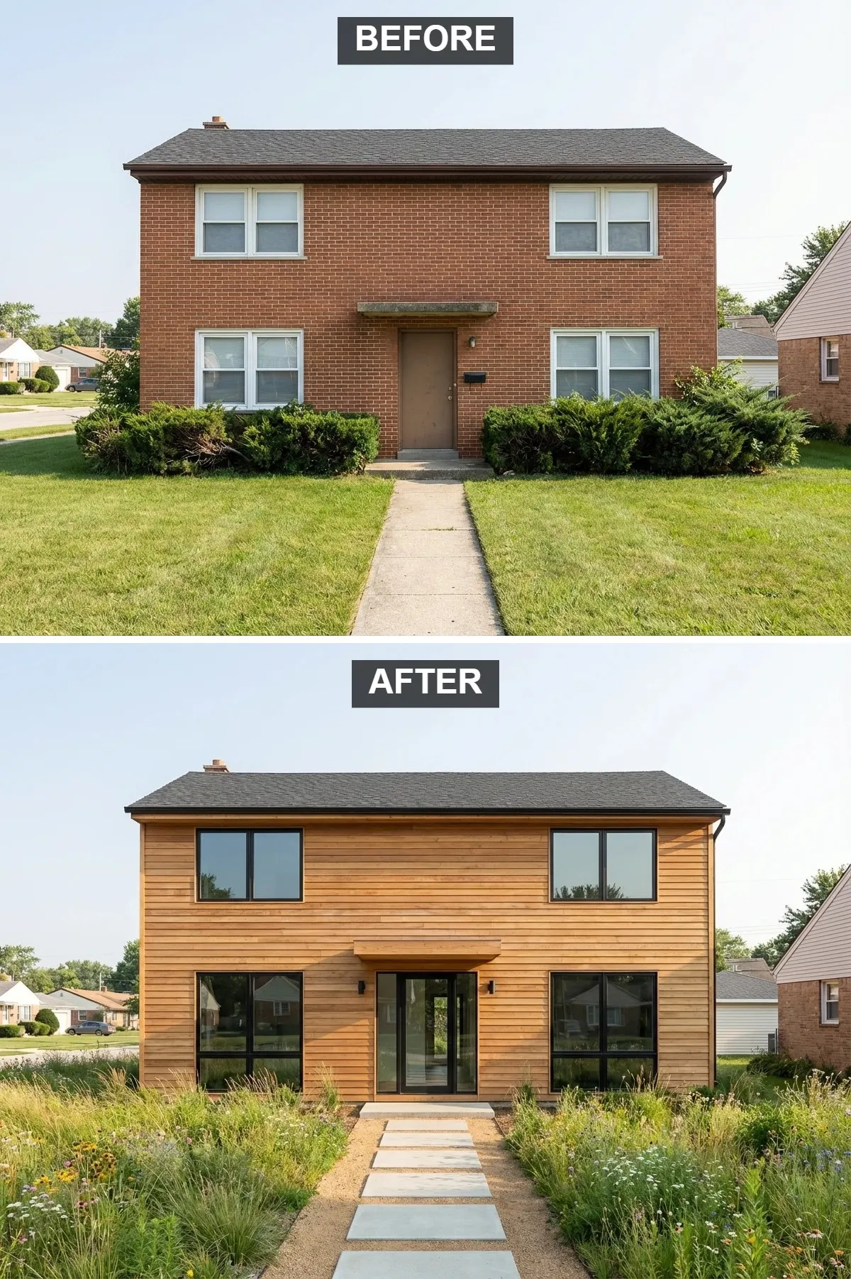 Natural Wood Clad Minimalist