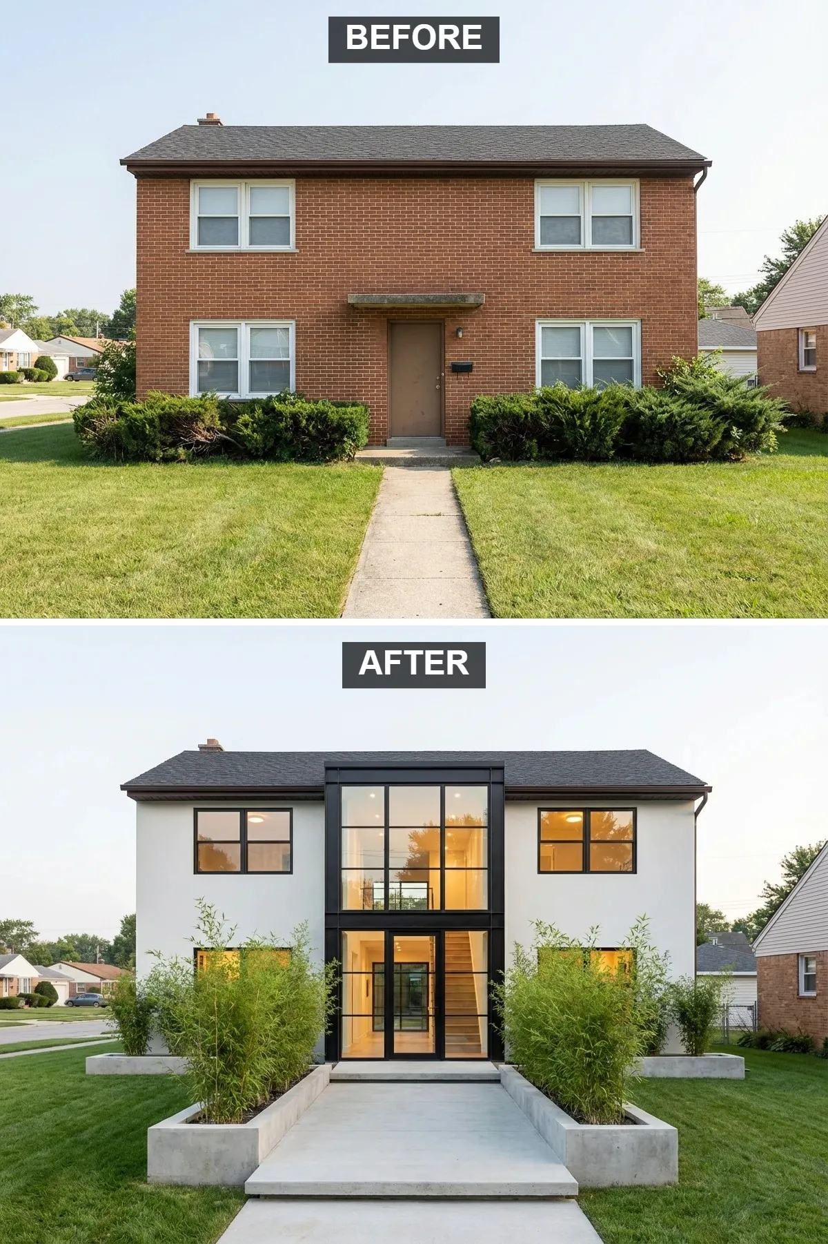 Modern Glass Atrium Addition