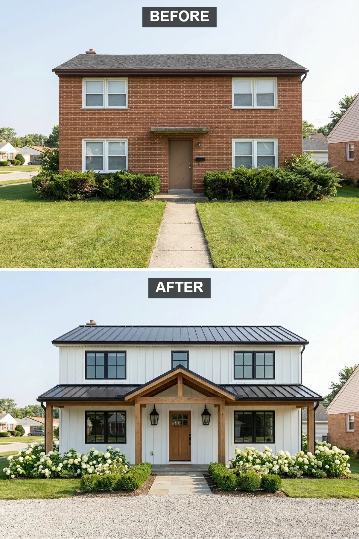 Classic Gabled Modern Farmhouse