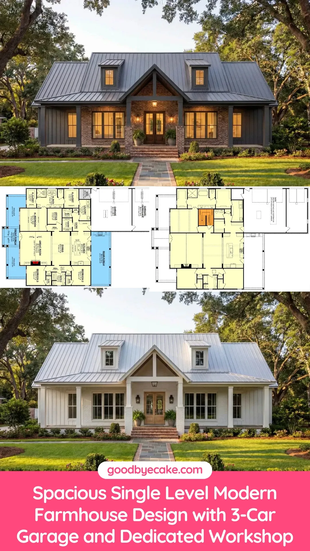 Functional Floor Plan Analysis: Modern Farmhouse with Workshop