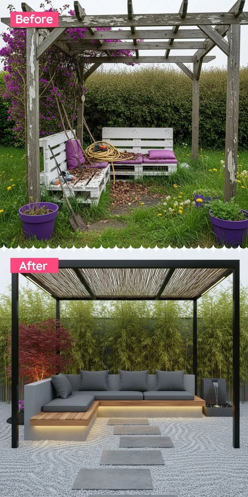 Minimalist Zen Retreat with Bamboo and Light