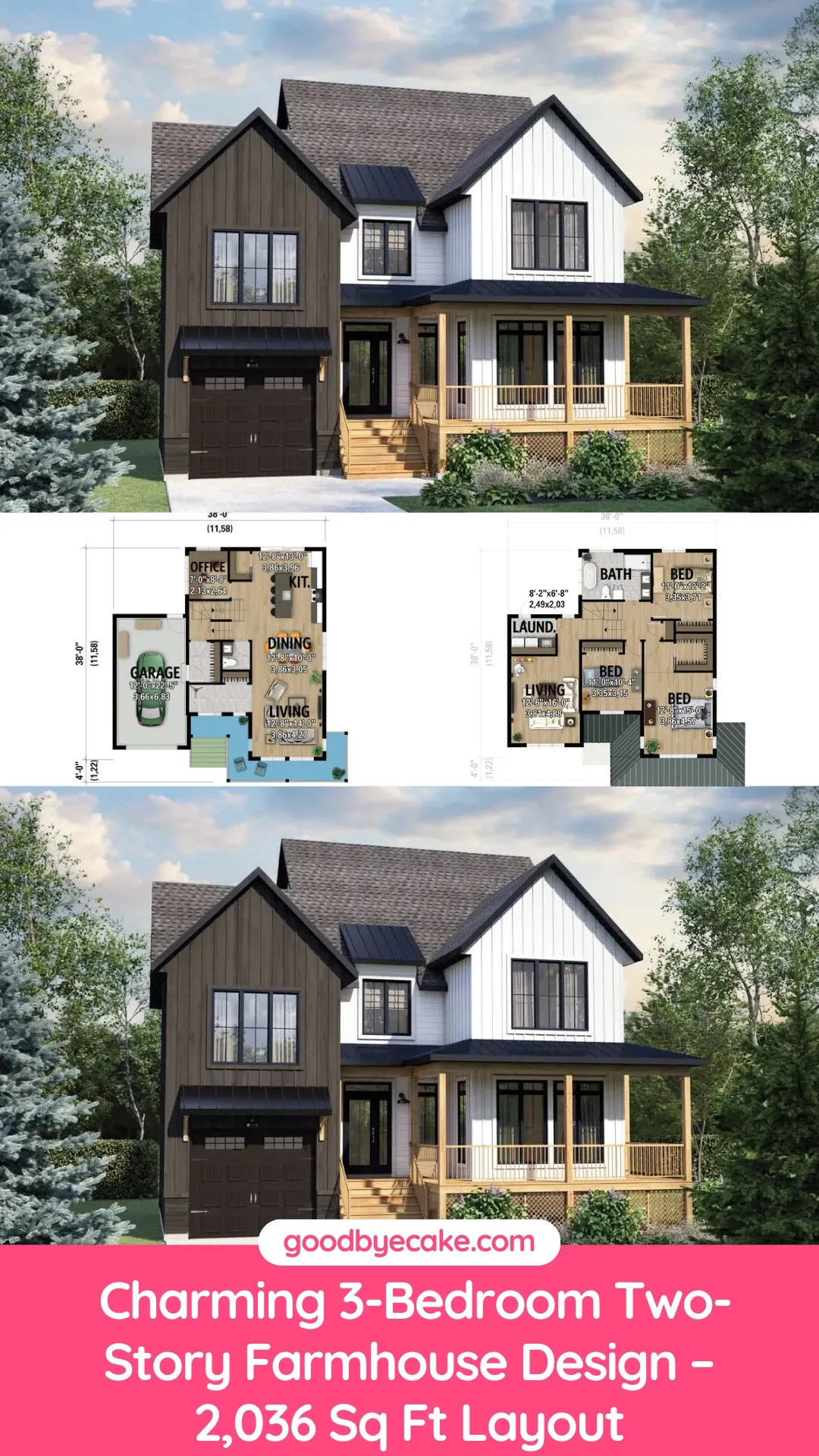 Second Story Layout: Bedrooms and Flex Space