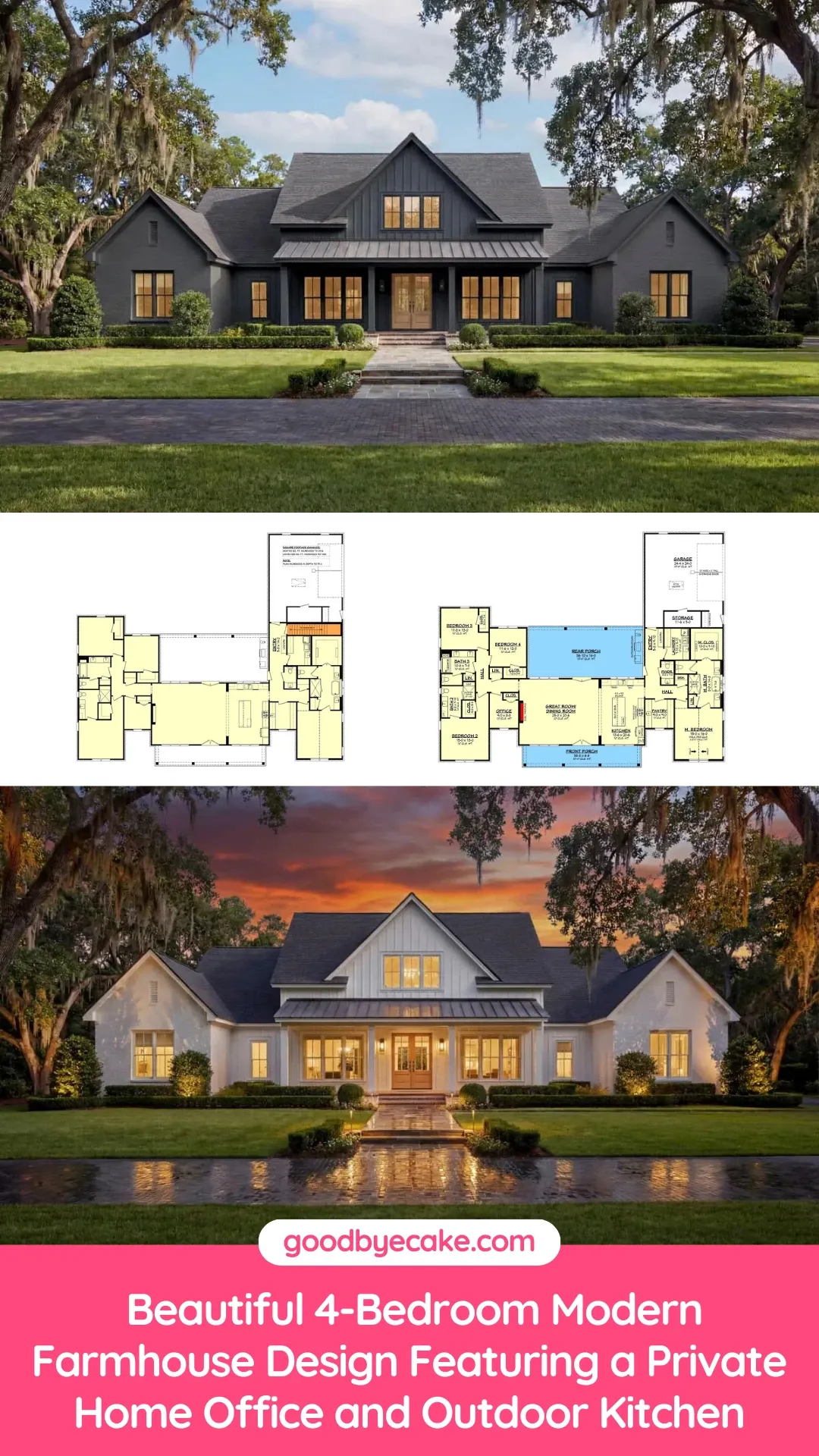 Modern Farmhouse Design: Dark & Light Exterior Options