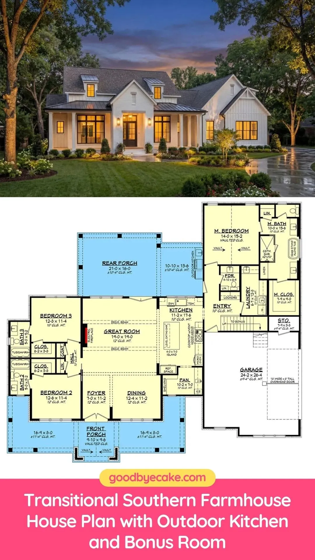 Overview: 2,250 Sq. Ft. Transitional Farmhouse Design