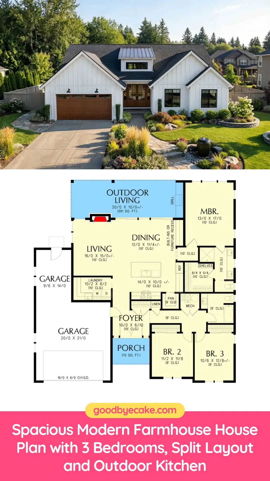 Versatile Living: Modern Farmhouse with Shop & Basement Options