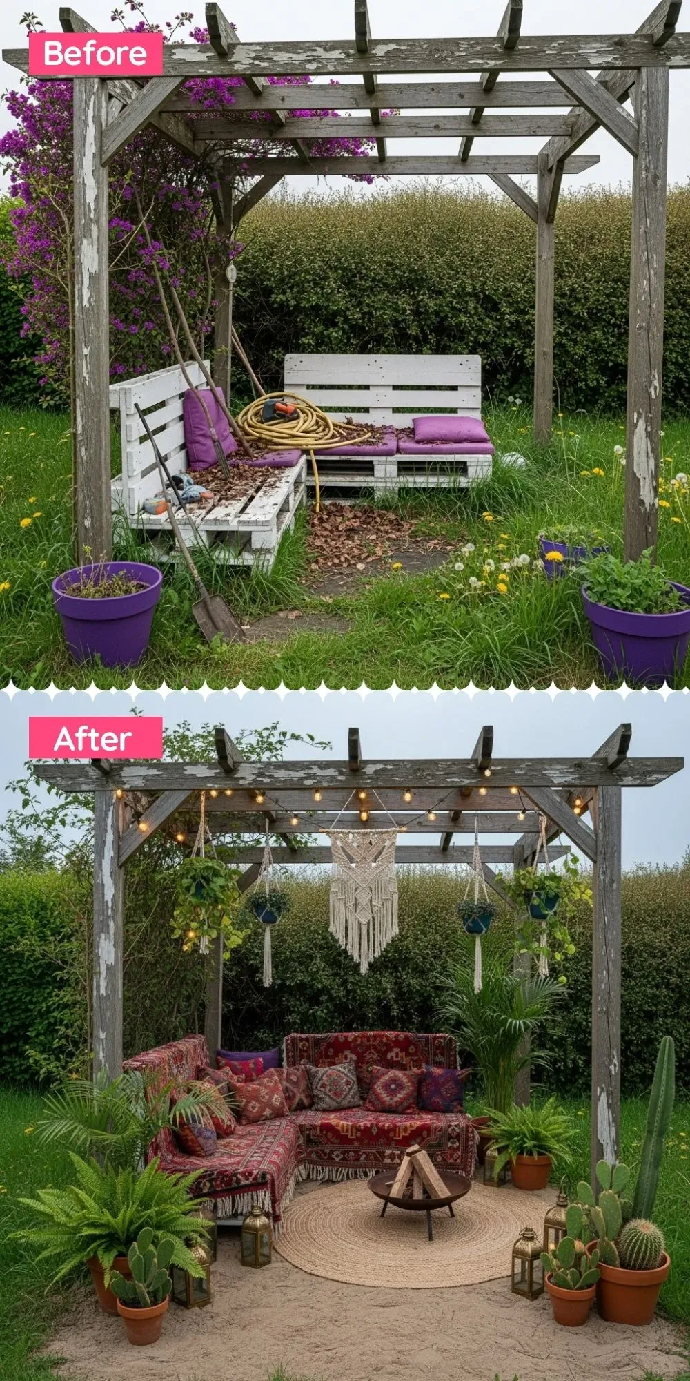 Boho-Chic Oasis with Macrame and Rugs