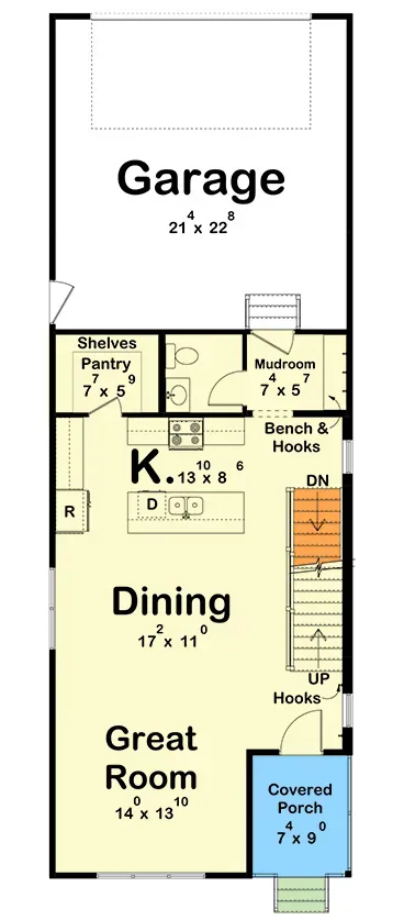 Main Level - Basement Stairs Location