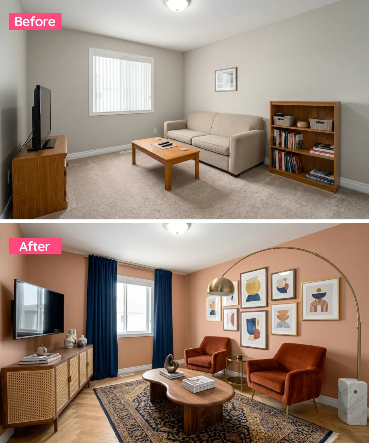 A Breath of Fresh Air: Coastal Living Room Makeover