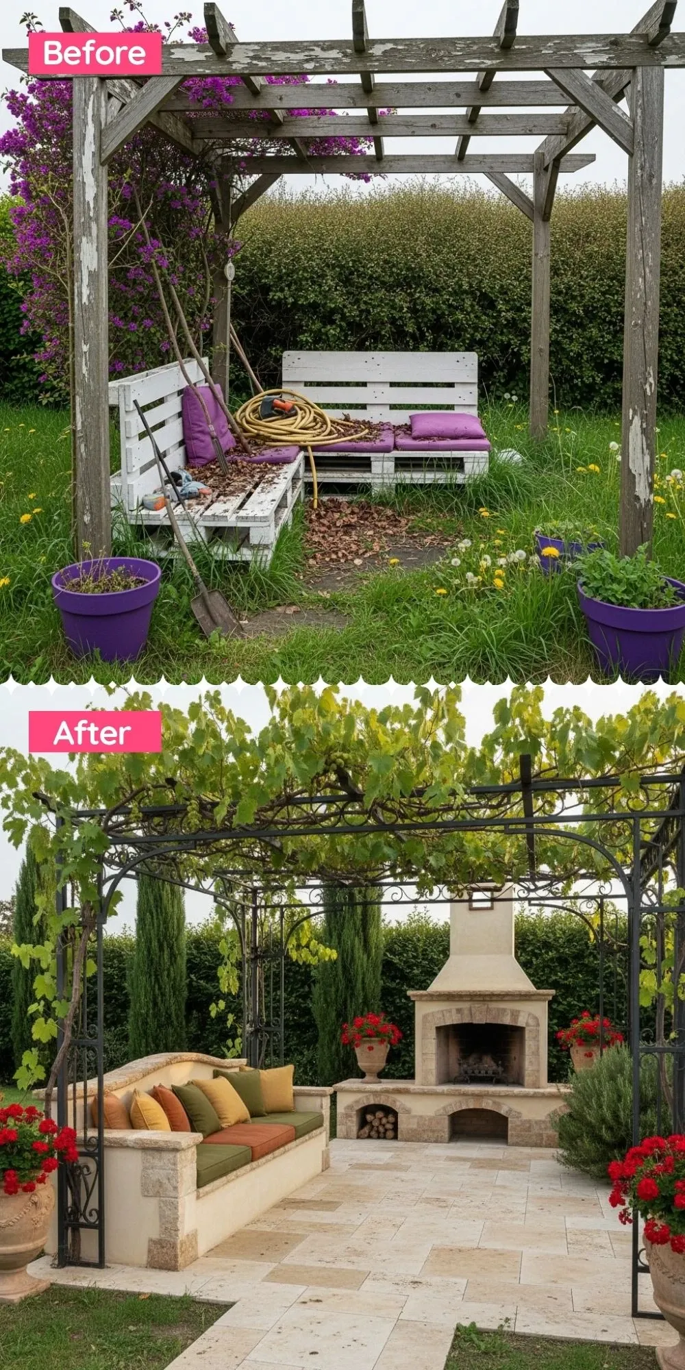 Tuscan Vineyard Dream with a Grand Fireplace