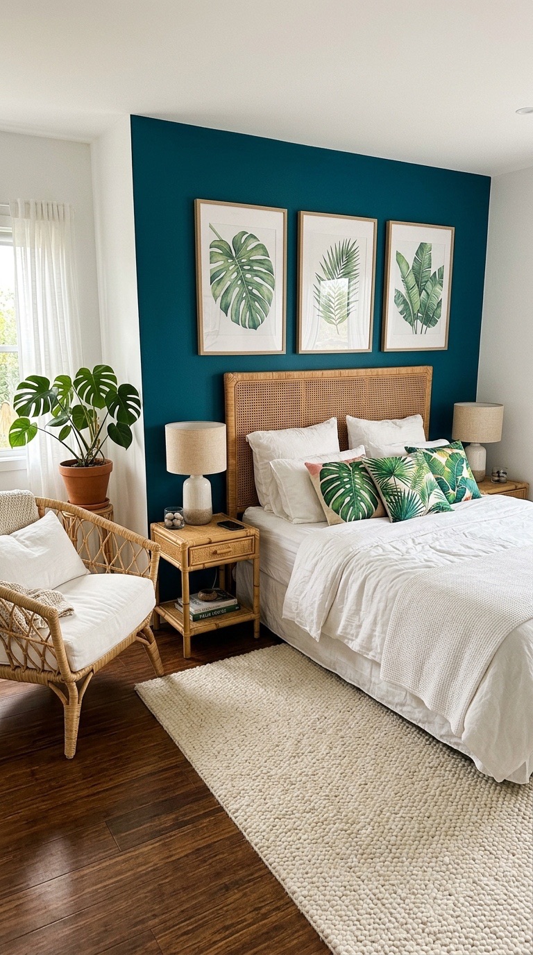 Tropical Scandi Bedroom