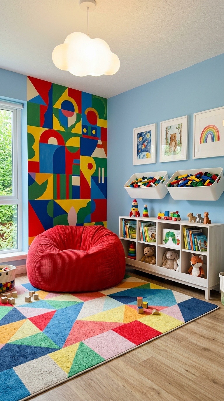 Playful Geometric Kids' Room
