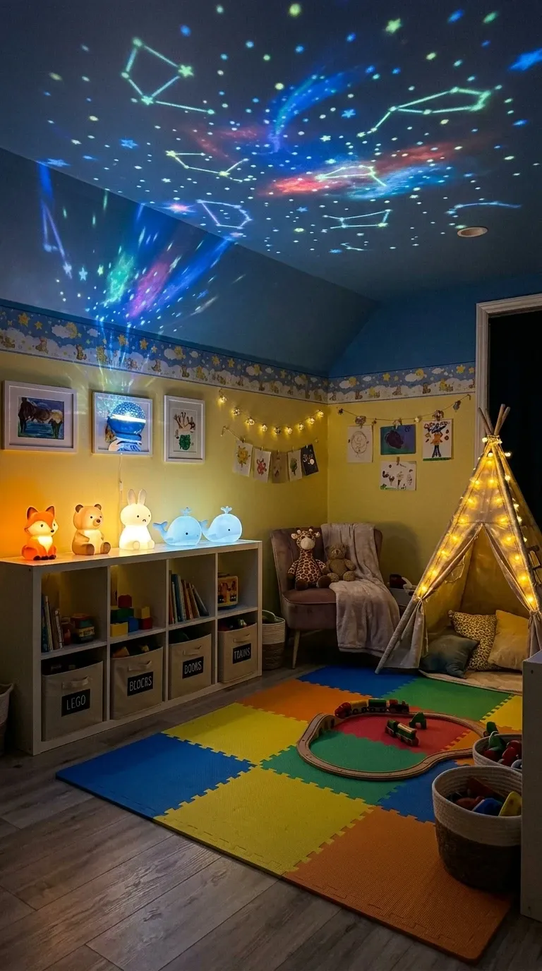 Playroom Adventure with Teepee Lights