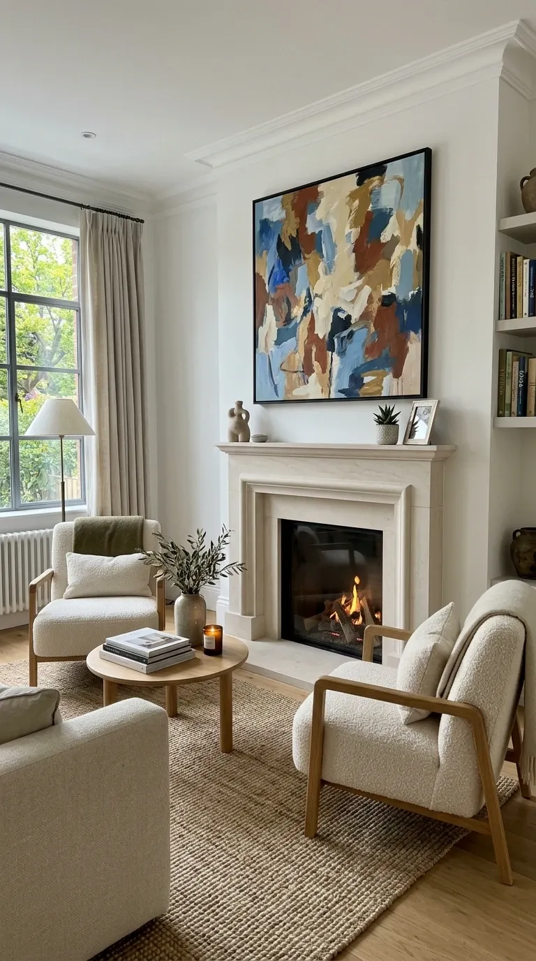 Textured Fireplace Lounge