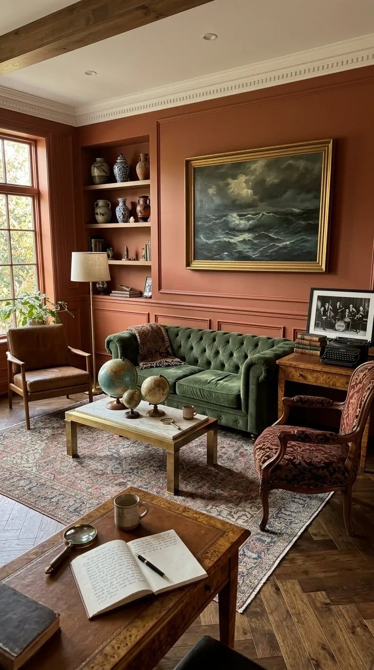 Vintage Terracotta Library