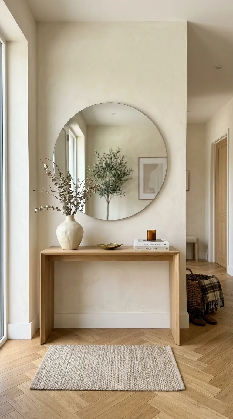 Organic Minimalist Hallway