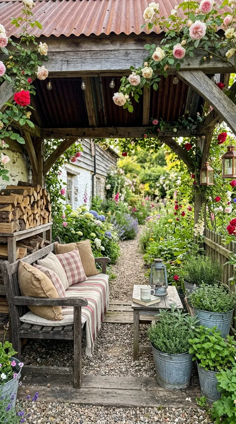 Rustic Cottage Garden Nook