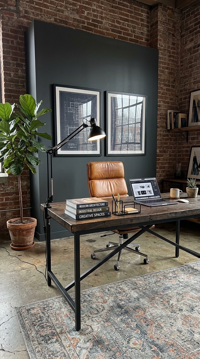 Industrial Loft Home Office