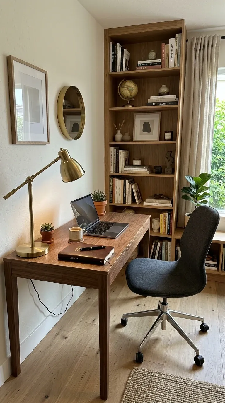 The Curated Mid-Century Office