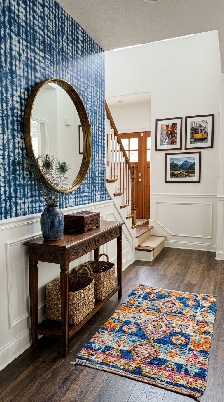 Eclectic Patterned Entryway