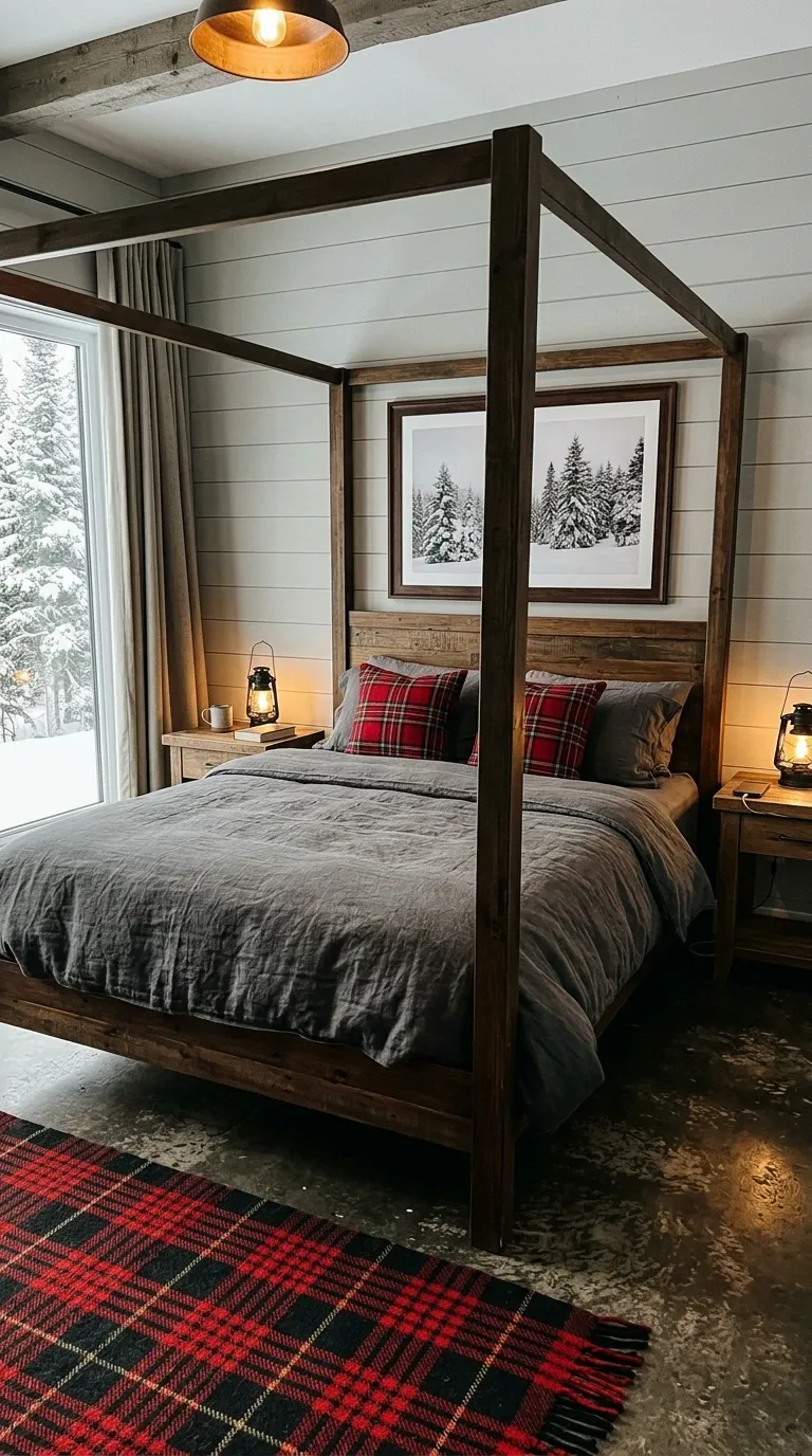 Rustic Industrial Bedroom