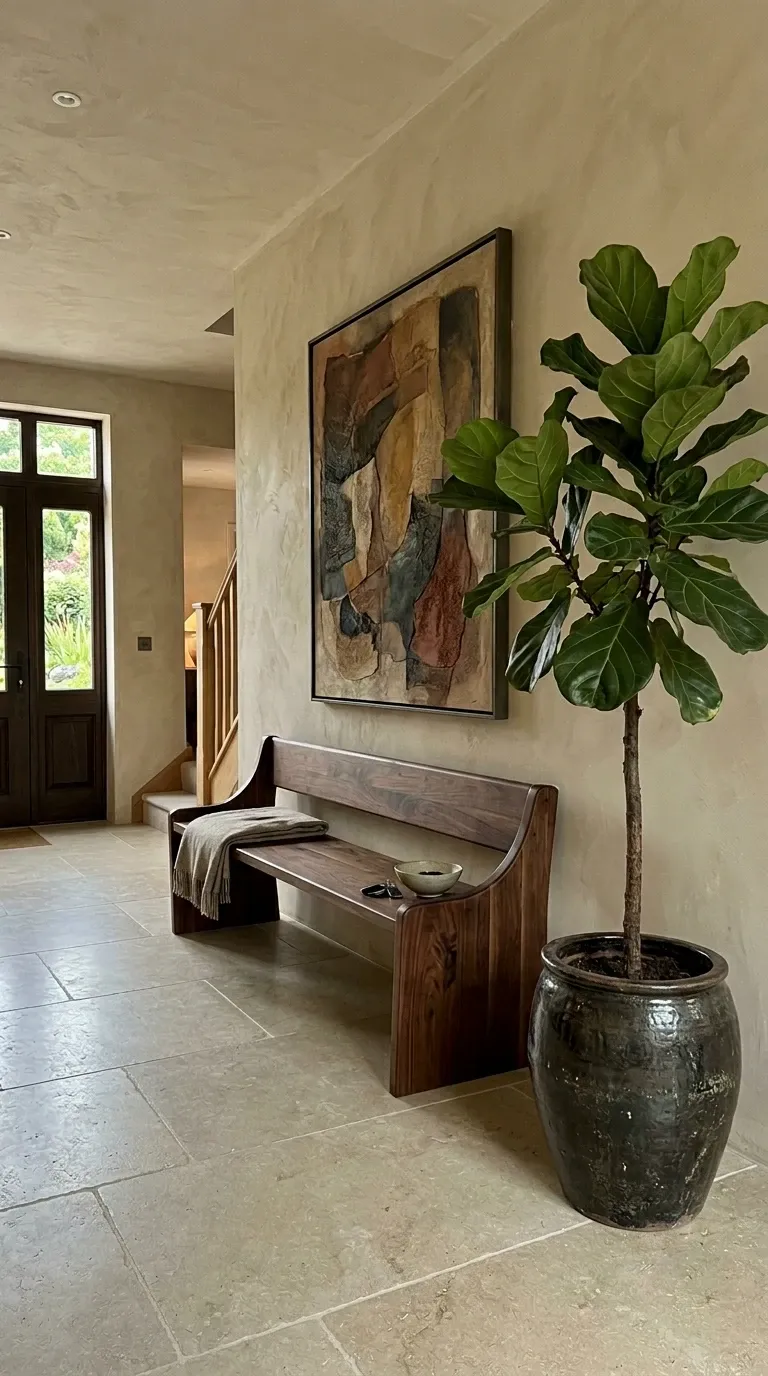 Wabi-Sabi Entryway Bench