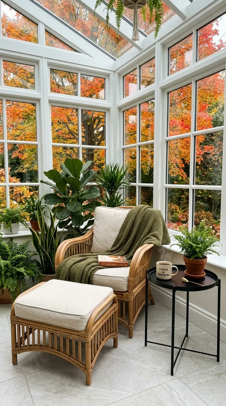 Autumn View Sunroom Nook