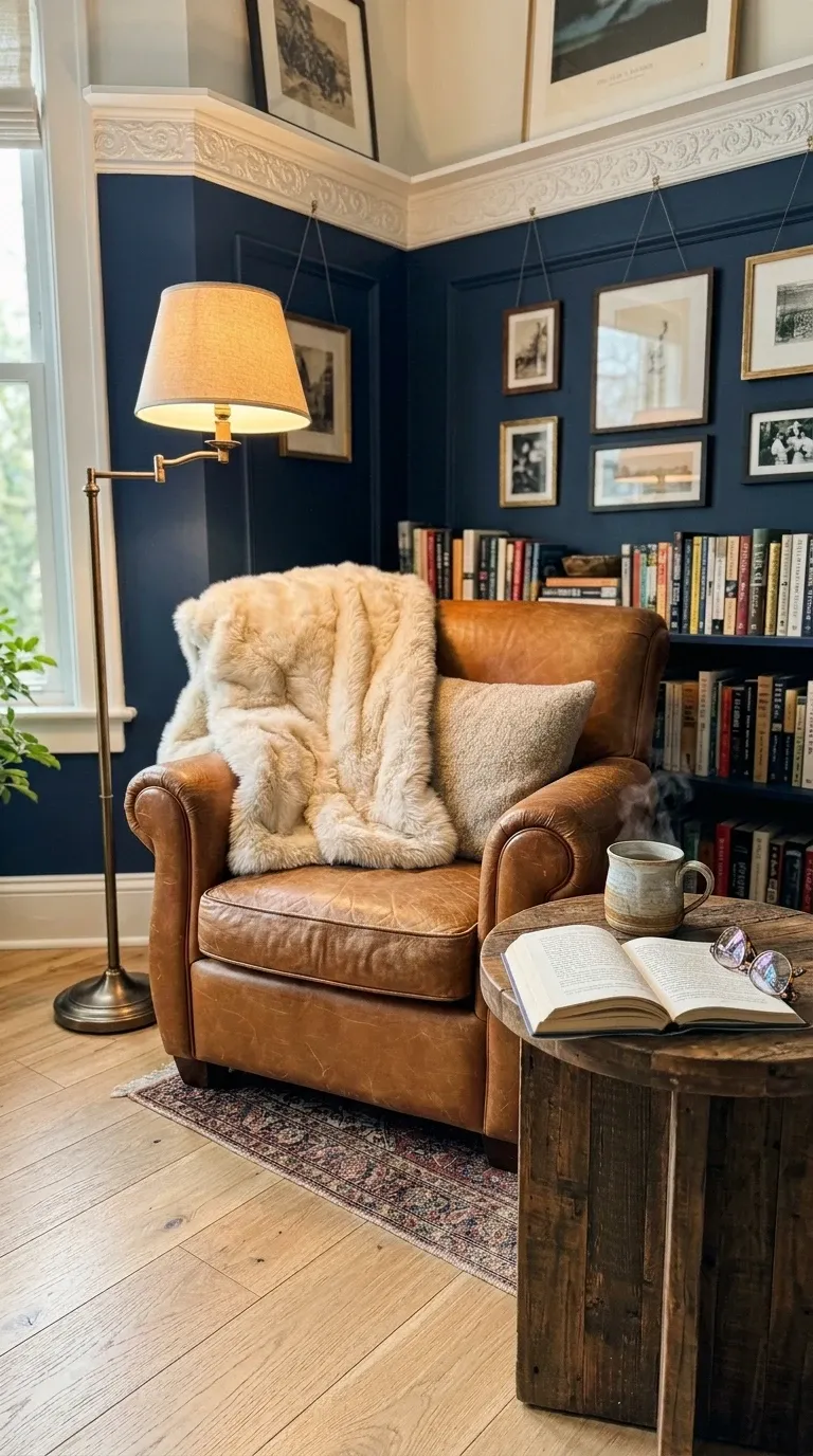 Classic Library Reading Nook