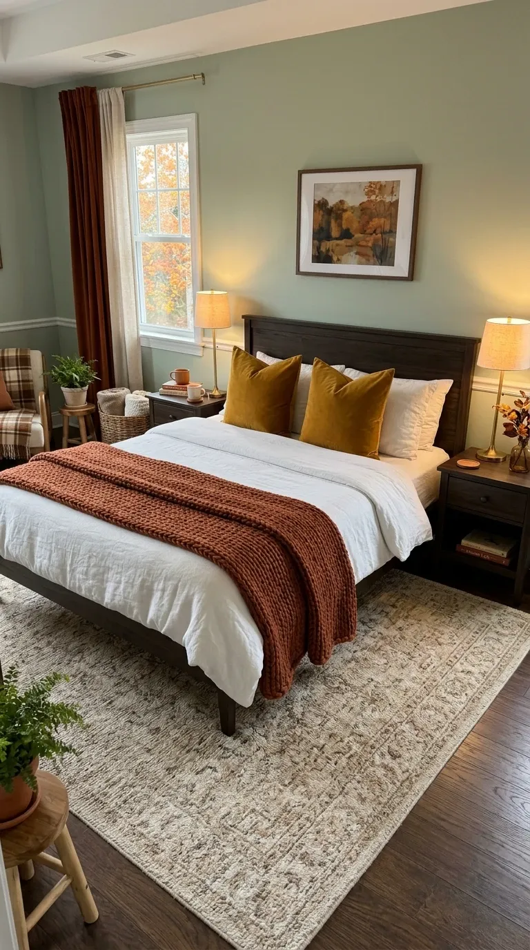 Serene Sage Green Bedroom