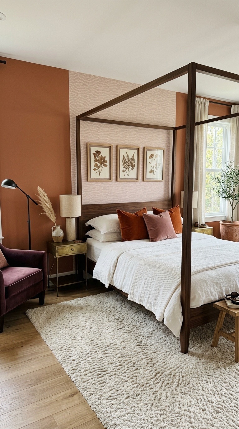 Warm Terracotta Boho Bedroom