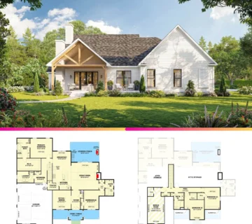 Blue And White Illustration Home Decor Logo 360x320