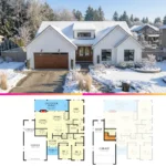 Charming Modern Farmhouse Floor Plan with Three Bedrooms Split Layout and Outdoor Kitchen 150x150