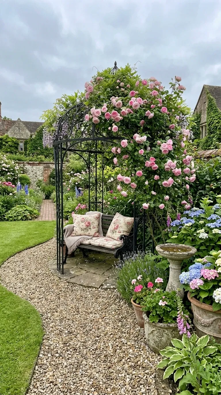 Romantic English Rose Arbor