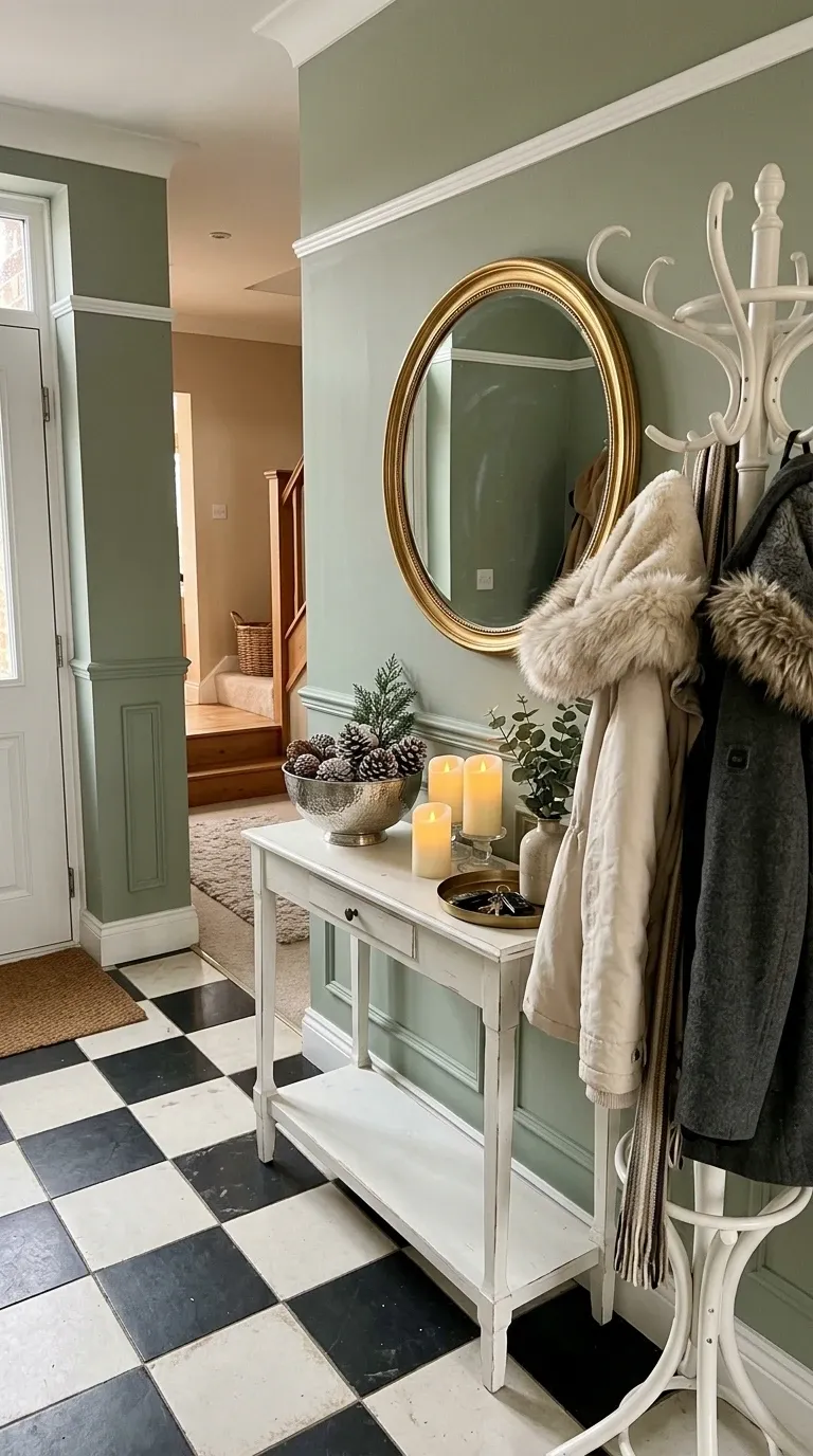 The Sage Green Entryway