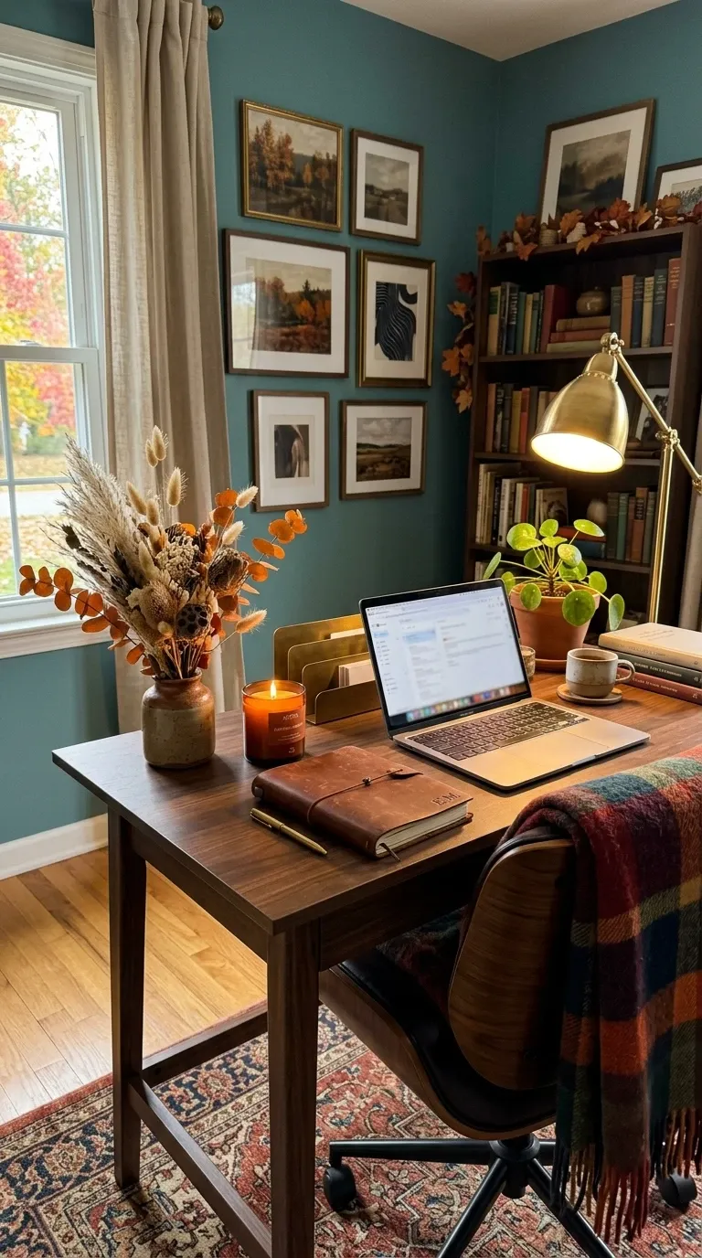 Autumnal Home Office Desk