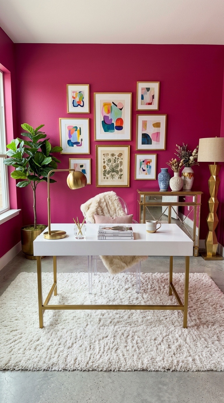 Vibrant Pop-Art Home Office