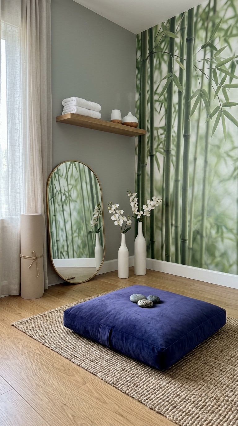 Zen Bamboo Meditation Corner
