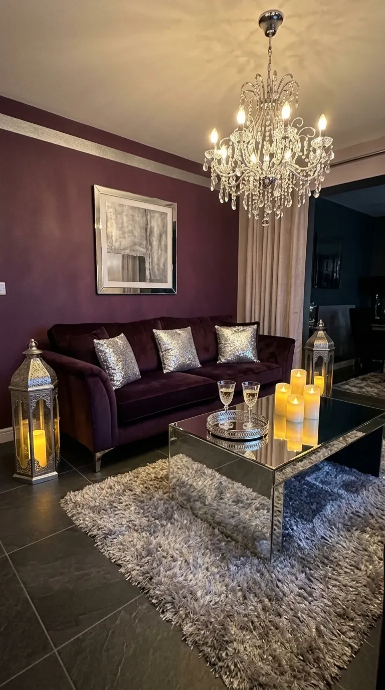 Dramatic Purple Lounge