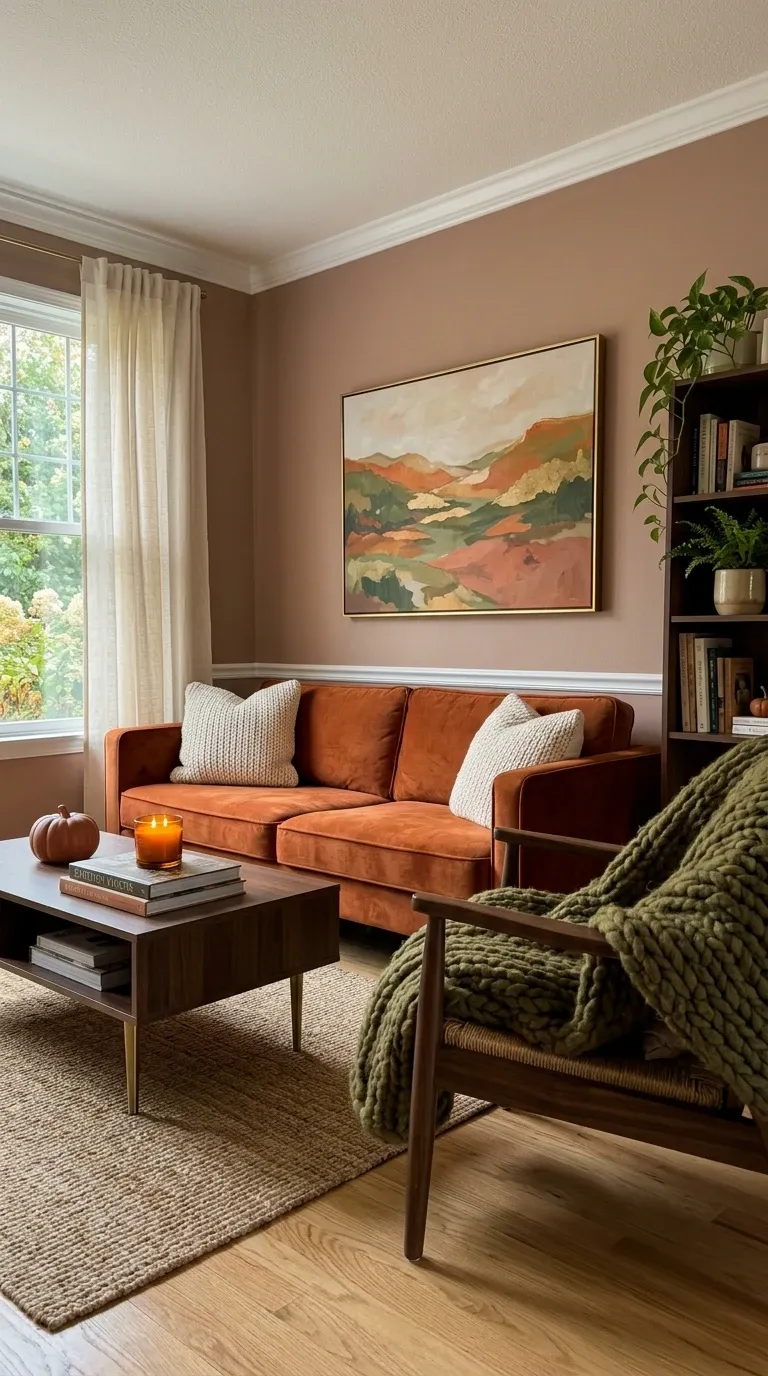 Earthy Tones Living Room