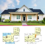Traditional 3 Bed Country Farmhouse House Plan with 1993 Sq Ft Living Space 150x150